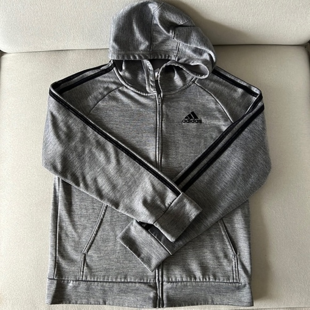 Adidas zip up hoodie size M 10/12